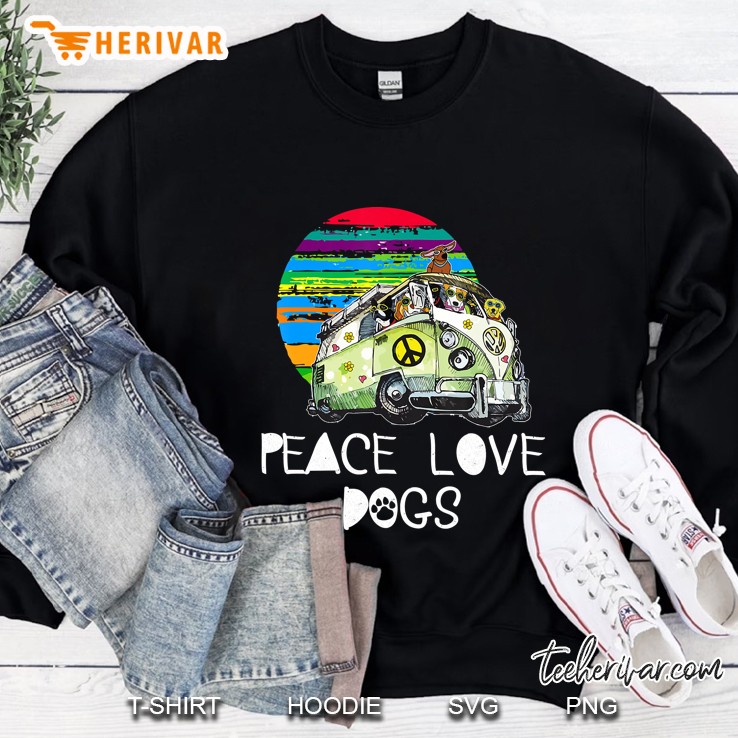 Peace Love Dogs Hippie Van Dog Lovers Gift Mugs