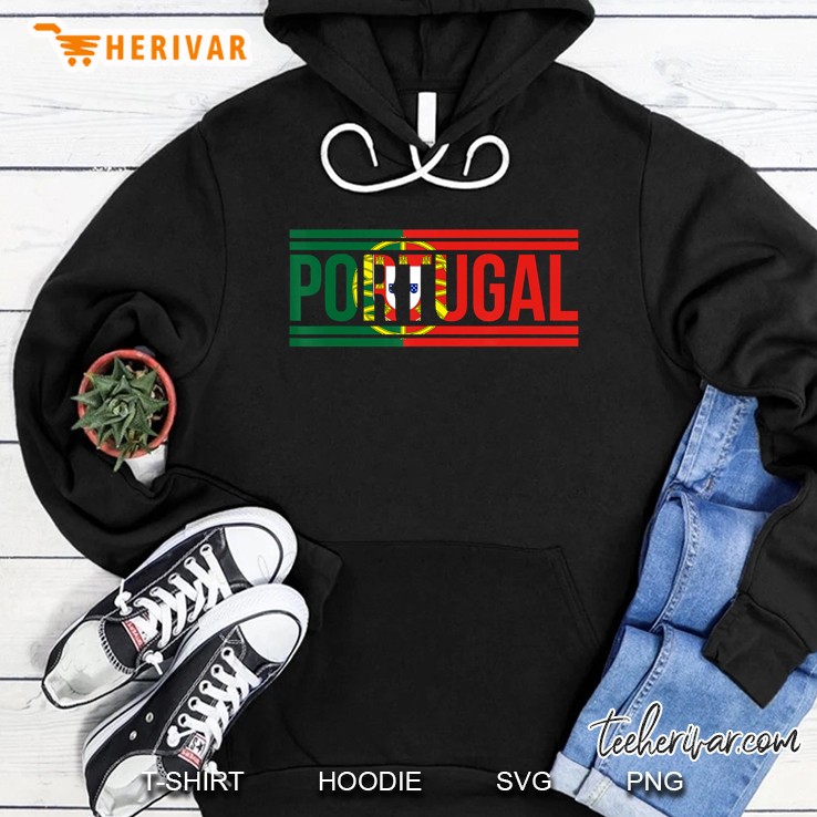 Portugal - Portuguese Flag Shirt Sports Soccer Football Hoodie