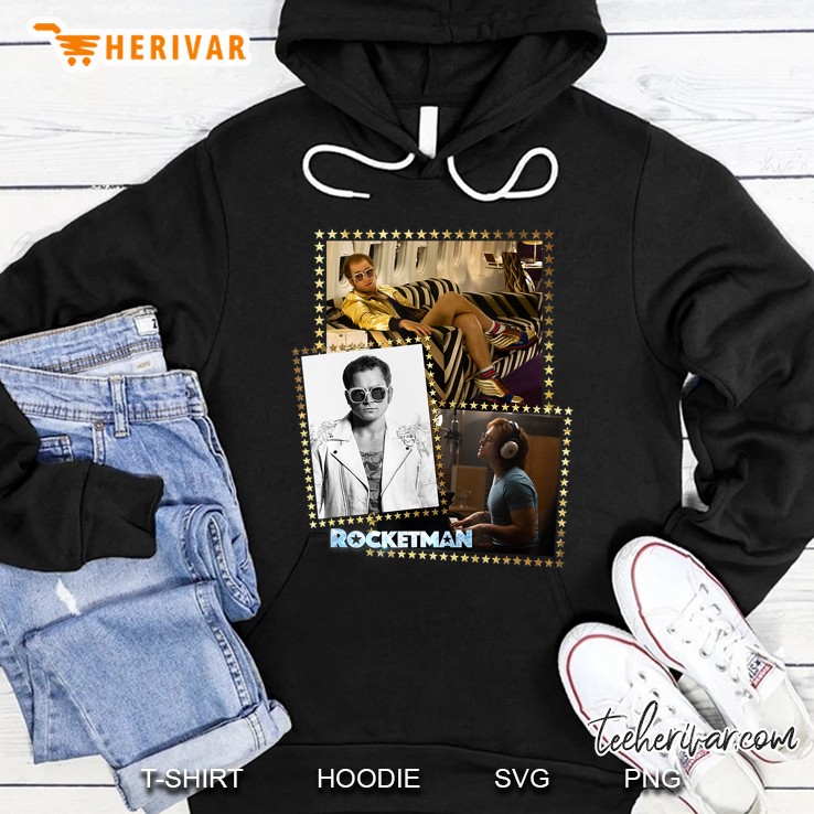 Rocketman Movie Elton John Montage Hoodie