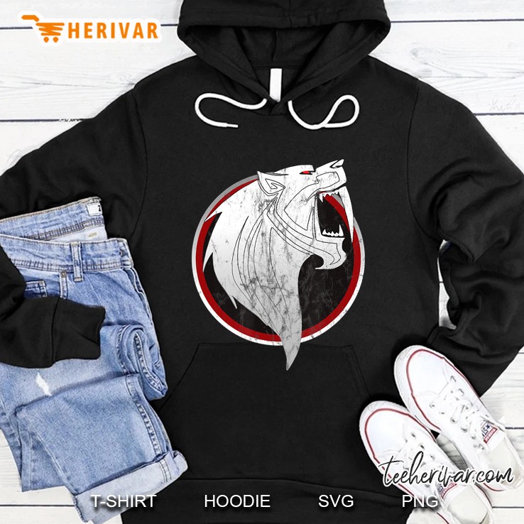 Sabertooth Tiger Vintage Logo Design Hoodie