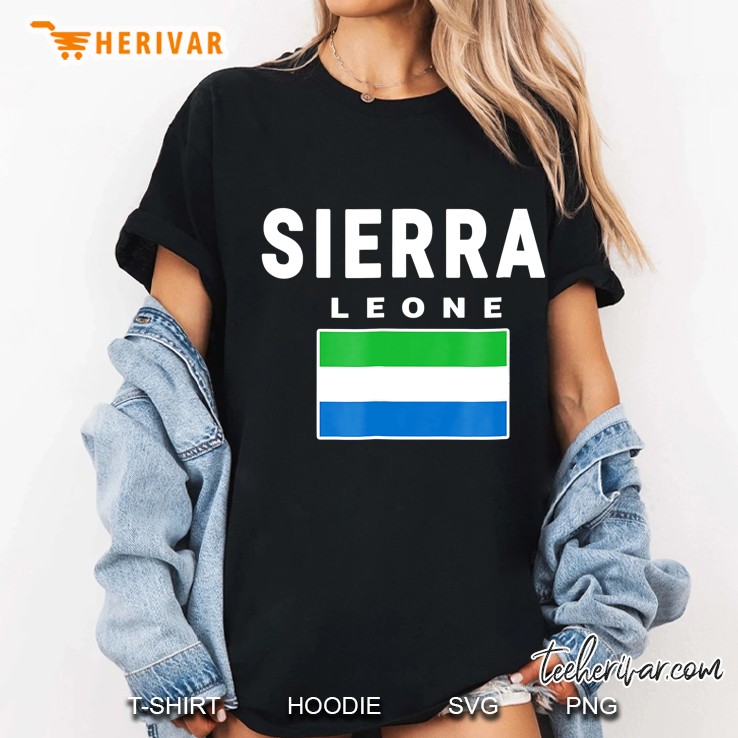 Sierra Leone Tee Flag Souvenir Freetown Ladies Tee
