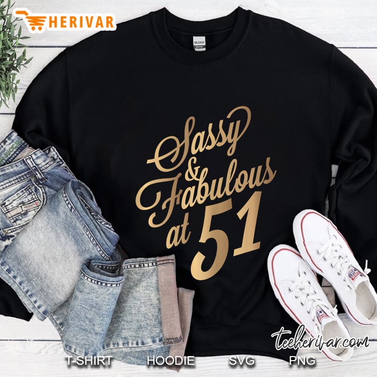 Womens 51St Birthday Shirt For Sassy Fabulous At 51 Years Old Women Mugs