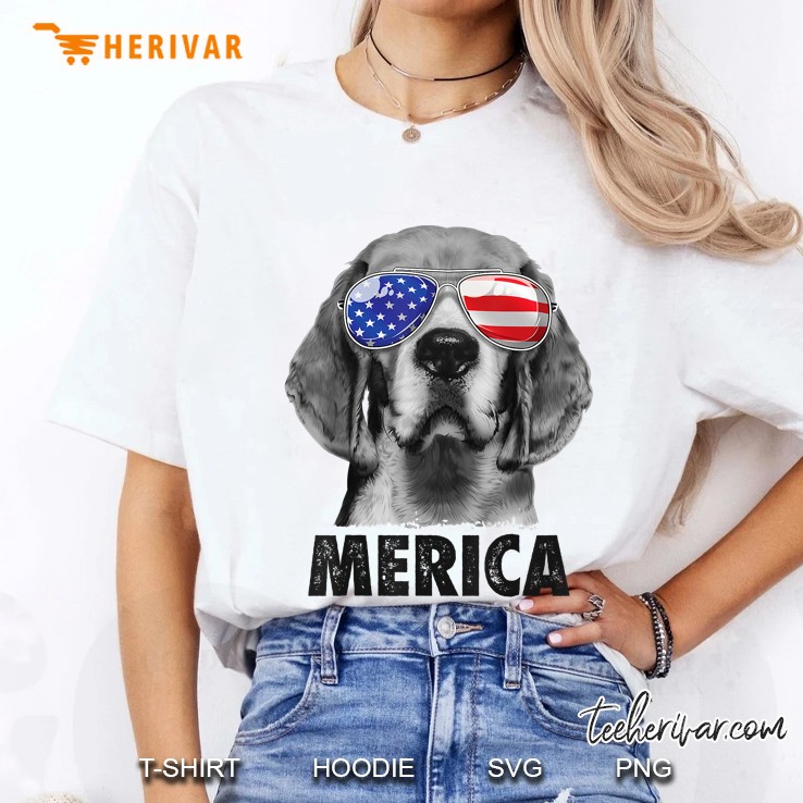 Beagle 4Th Of July Merica Sunglasses Men Usa American Flag Ladies Tee