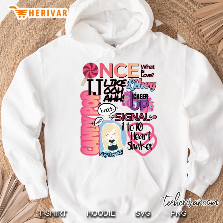 Korea Inspired Kpop Once Twice What Is Love Heart Shaker Hoodie