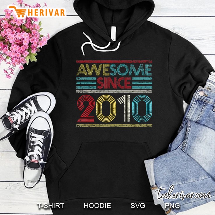 10Th Birthday Gifts - Awesome Since 2010 Hoodie