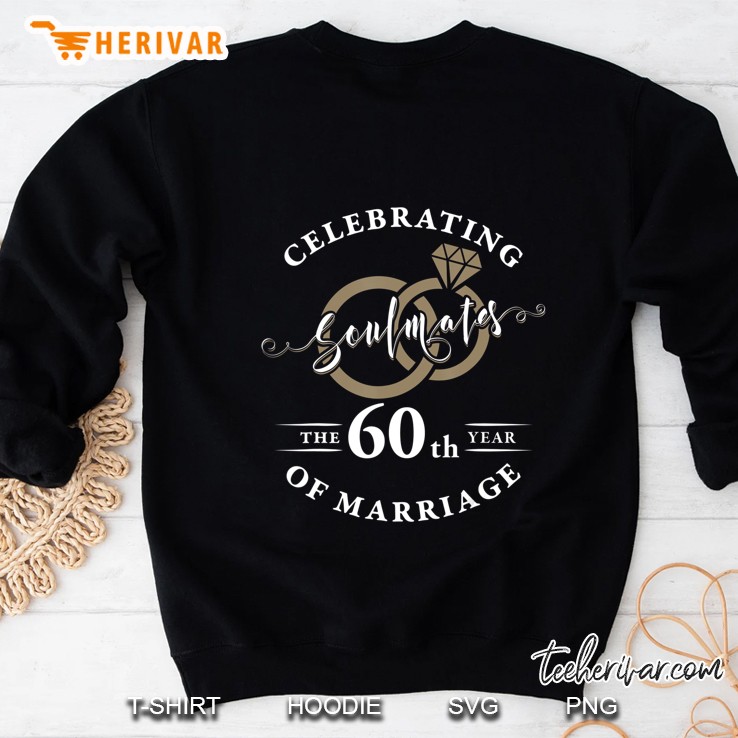 60Th Wedding Anniversary Shirt 60 Years Of Marriage Gift Sweatshirt
