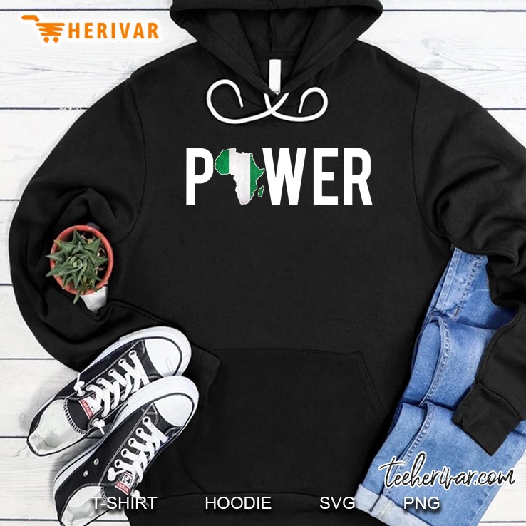 Africa Black African Power Nigeria Map Hoodie