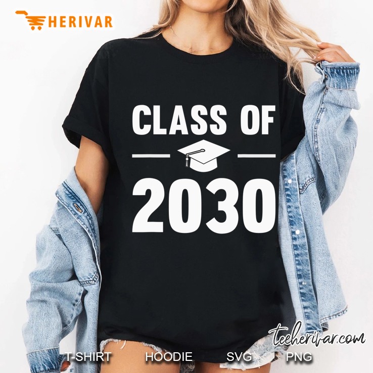 Class Of 2030 Grow With Me Shirt First Day Of School Hoodie