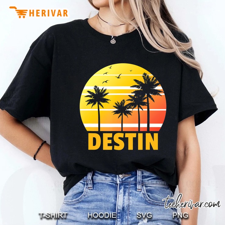 Destin Vacation Shirt Florida Beach Souvenir Ladies Tee