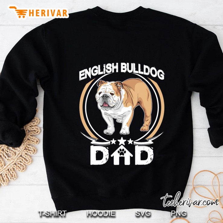 English Bulldog Dad Tee Fathers Day Dog Owner Mugs