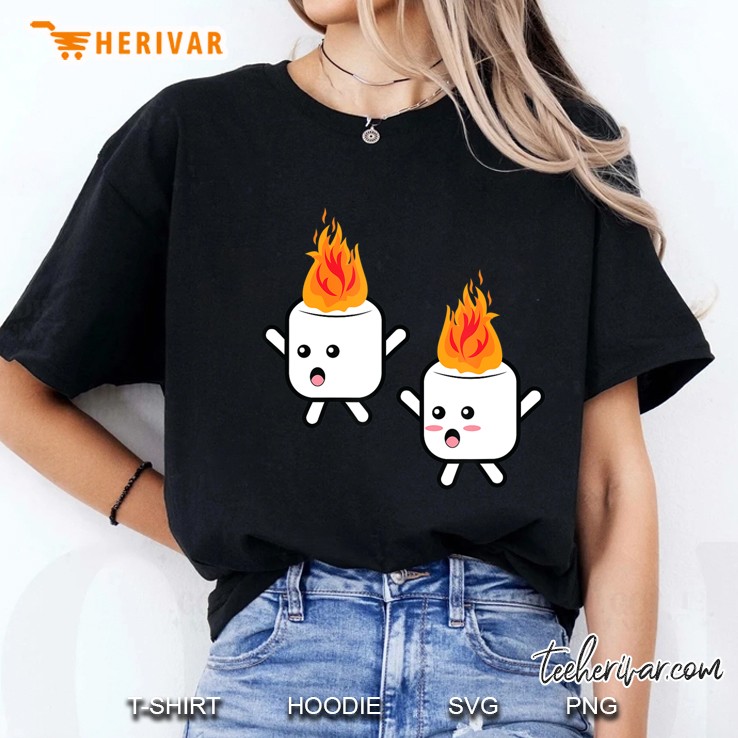 Funny Camping Marshmallow Gift Summer Camp Funny Ladies Tee