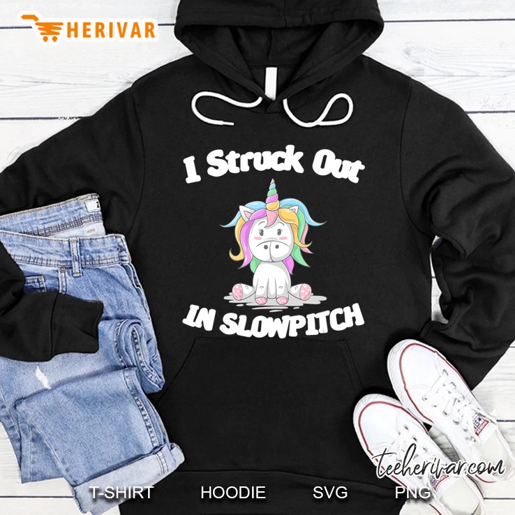 Funny Softball Gag Tee I Struck Out In Slowpitch Embarrasing Hoodie