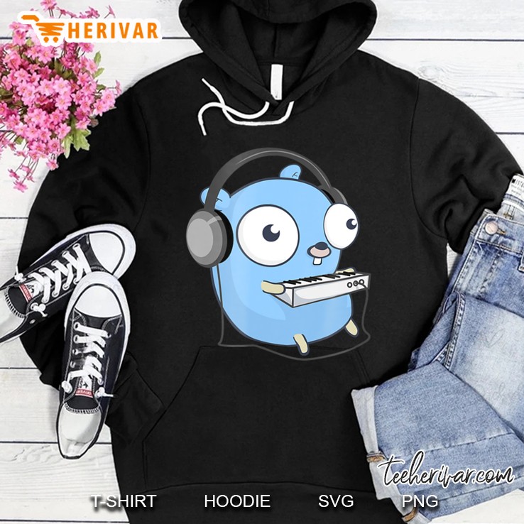 Go Developer Tee Golang Music Gopher Tshirt Hoodie