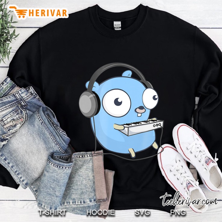 Go Developer Tee Golang Music Gopher Tshirt Sweatshirt