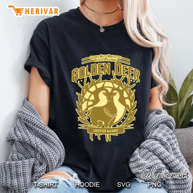 Golden Deer Graphic Ladies Tee