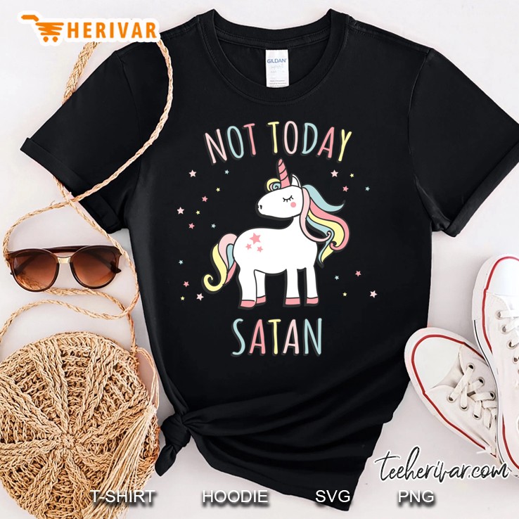 Not Today Satan Unicorn Shirt