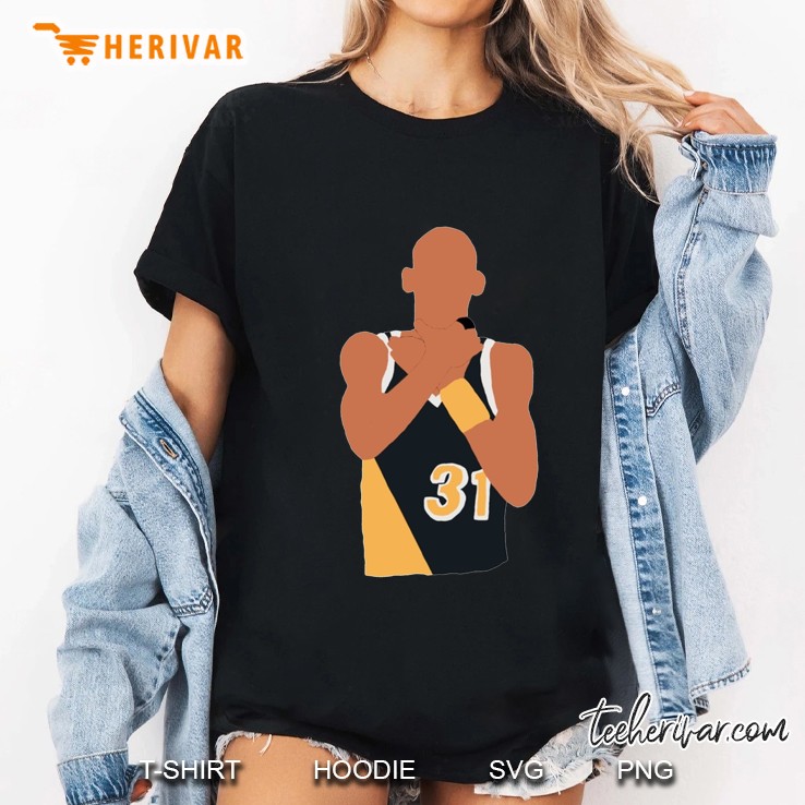 Reggie Miller Choke Sign Chiffon Ladies Tee