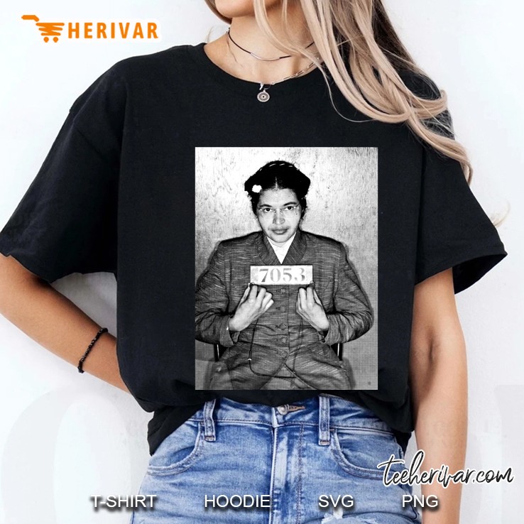 Rosa Parks Arrest Mugshot Fan Art Ladies Tee