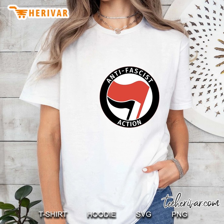 Anti Facist Resist Tee Shirt Slim Fit Hoodie