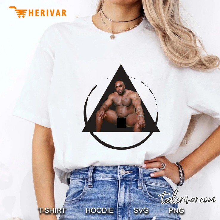 Black Dude Sitting On Bed With His Cock Out Graphic Ladies Tee