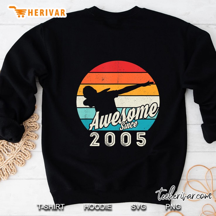 14Th Birthday Gift Idea For Trendy Dab Lovers Vintage 2005 Ver2 Sweatshirt