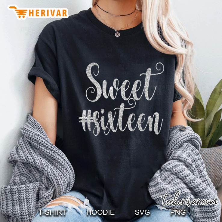 16Th Birthday Gift Teen Sweet Sixteen 16 Ver2 Hoodie