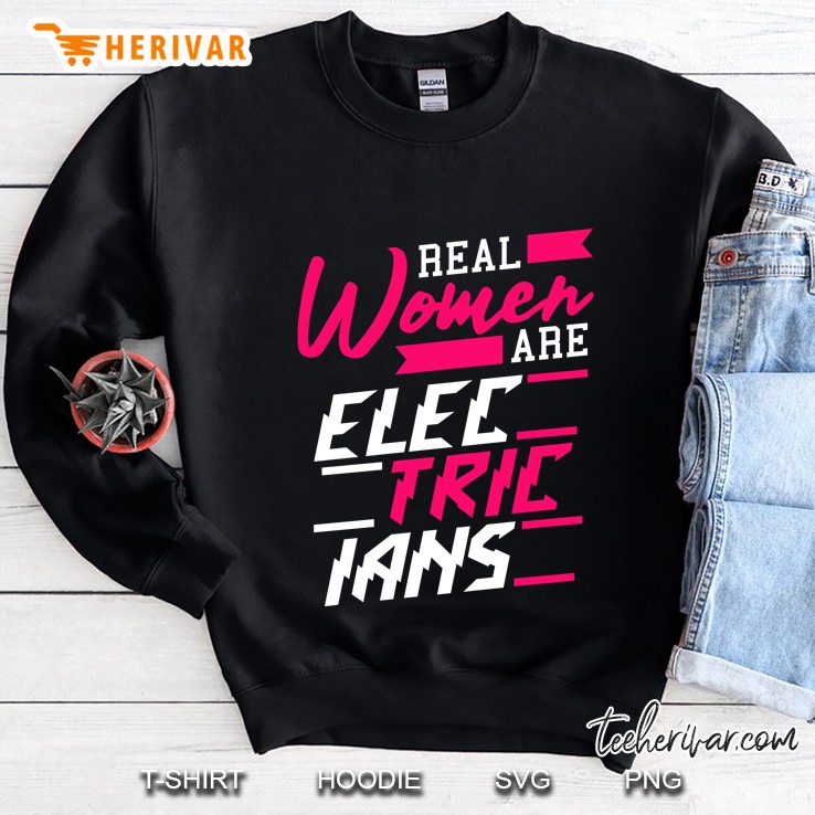 Electrician Women Funny Electrical Tech Female Sweatshirt