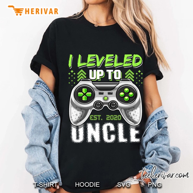 I Leveled Up To Uncle 2020 First Time Uncle Video Game Gift Ladies Tee