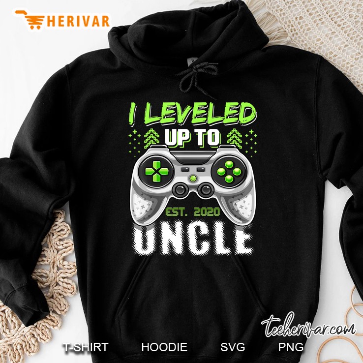 I Leveled Up To Uncle 2020 First Time Uncle Video Game Gift Hoodie