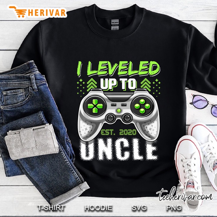 I Leveled Up To Uncle 2020 First Time Uncle Video Game Gift Sweatshirt