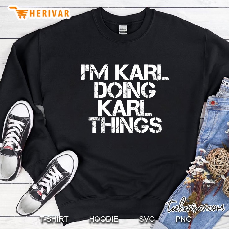 I'm Karl Doing Karl Things Shirt Funny Christmas Mugs