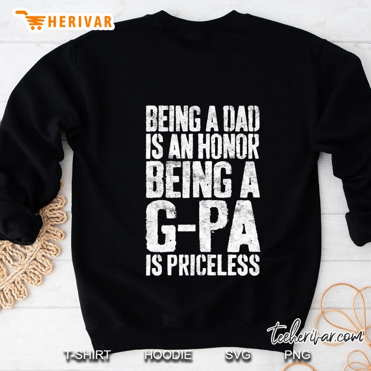 Mens Being A Dad Is An Honor Being A G-Pa Is Priceless Mugs