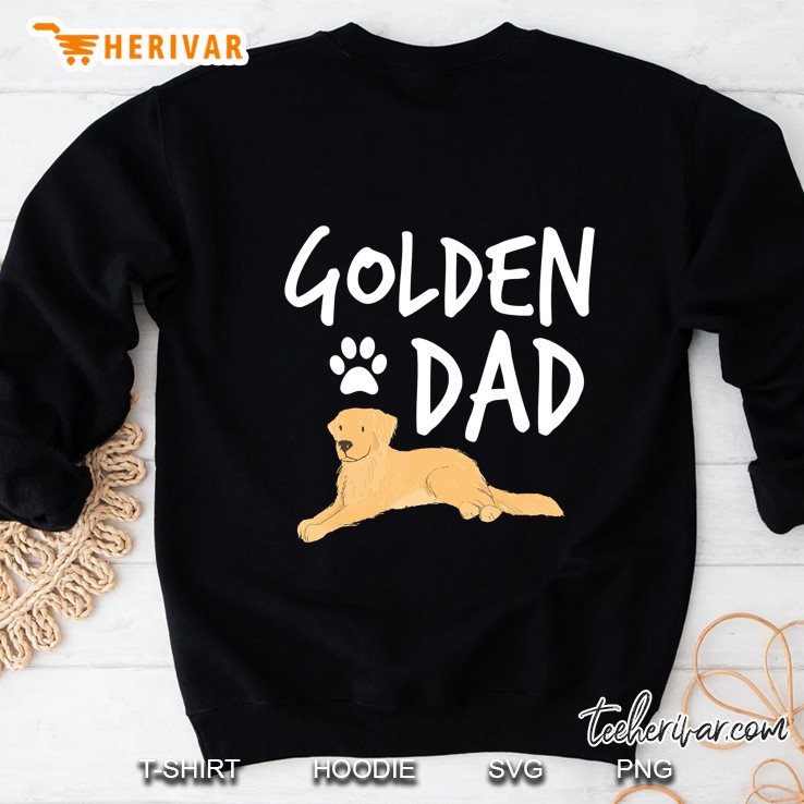 Mens Golden Retriever Dad Dog Puppy Pet Lover Sweatshirt