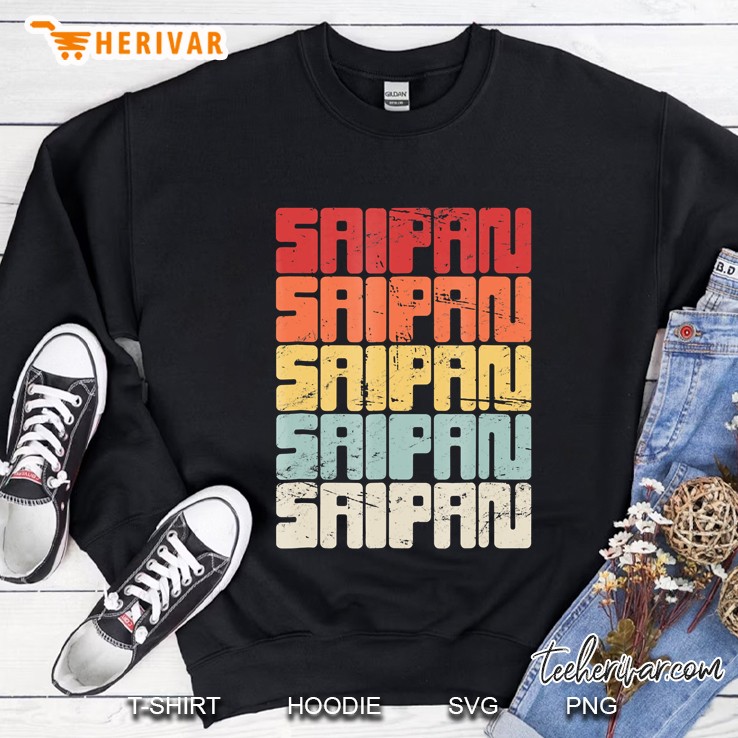 Northern Mariana Islands Saipan - Retro Vintage Sweatshirt