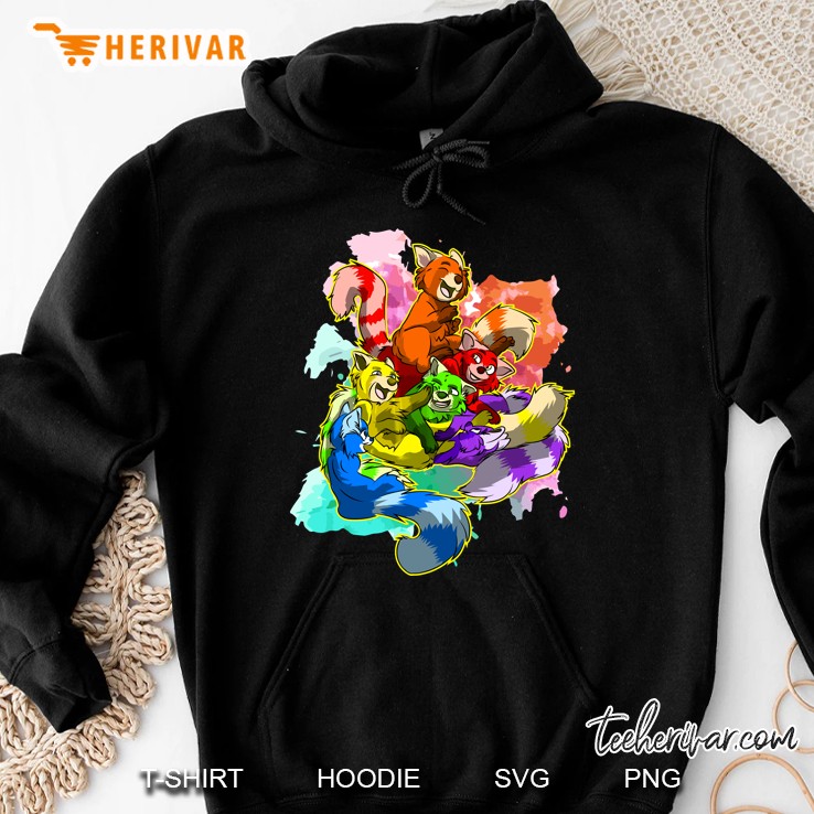 Rainbow Foxy Fox Fursona Furry Gift Women Men Kids Hoodie