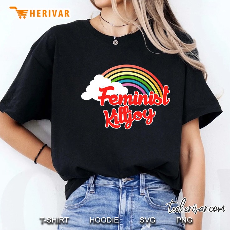 Feminist Killjoy Retro Rainbow Ladies Tee