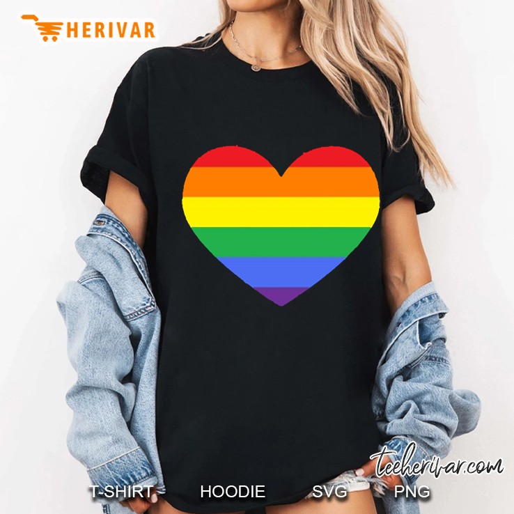Gay Heart Ladies Tee