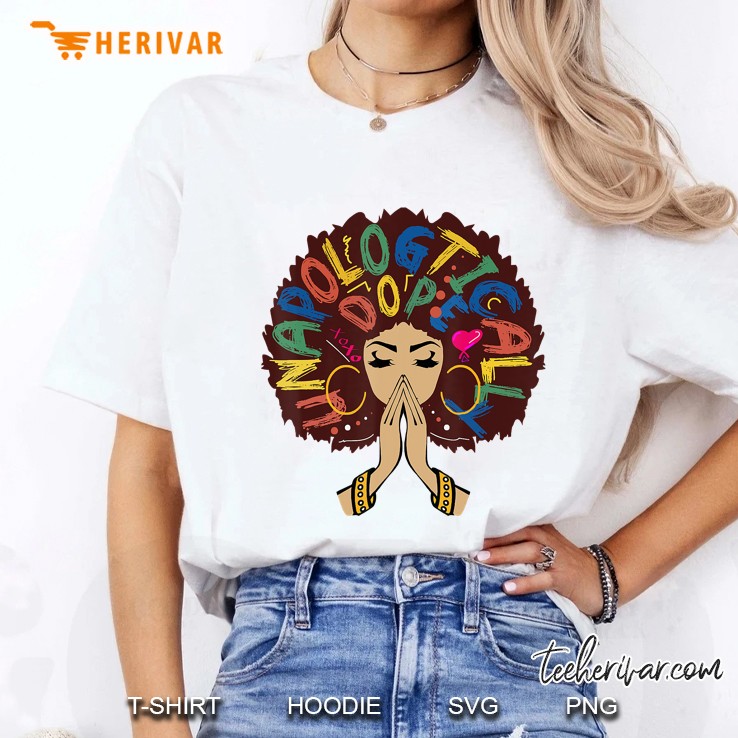 Melanin Strong Afro Woman Queen Black History Month Gift Ladies Tee