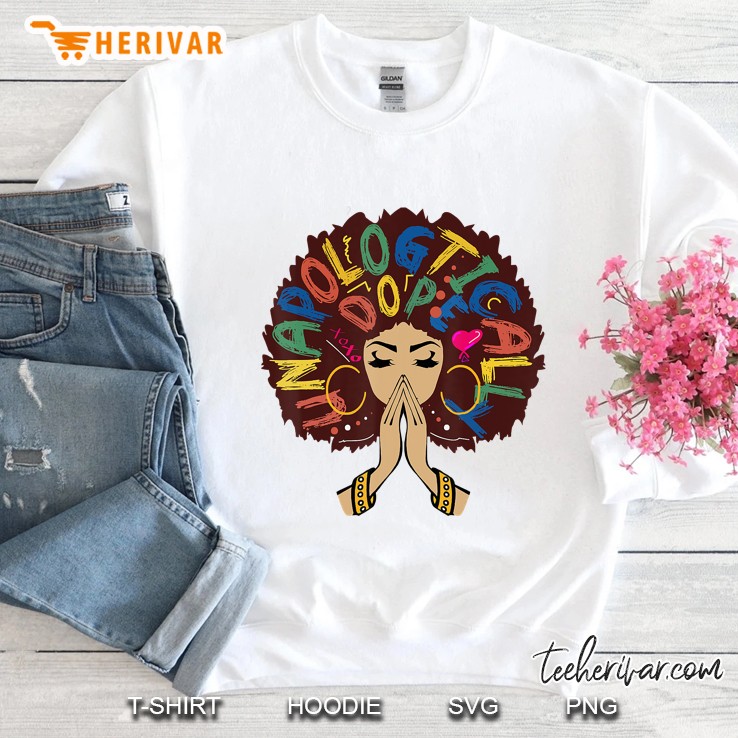 Melanin Strong Afro Woman Queen Black History Month Gift Sweatshirt