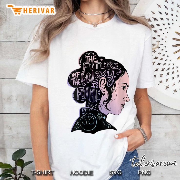 Womens Star Wars Rey The Future Of The Galaxy Is Female Ladies Tee