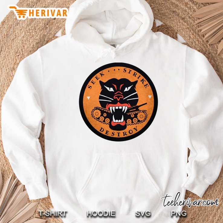 Seek Strike Destroy Tank Destroyer Emblem Hoodie