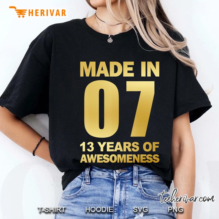 13Th Birthday Gift For Boys And Girls 13 Years Old Tshirt Ladies Tee