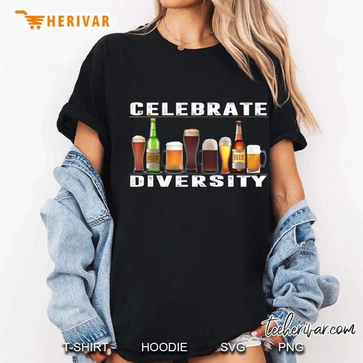 Celebrate Diversity Craft Beer Drinking Hoodie