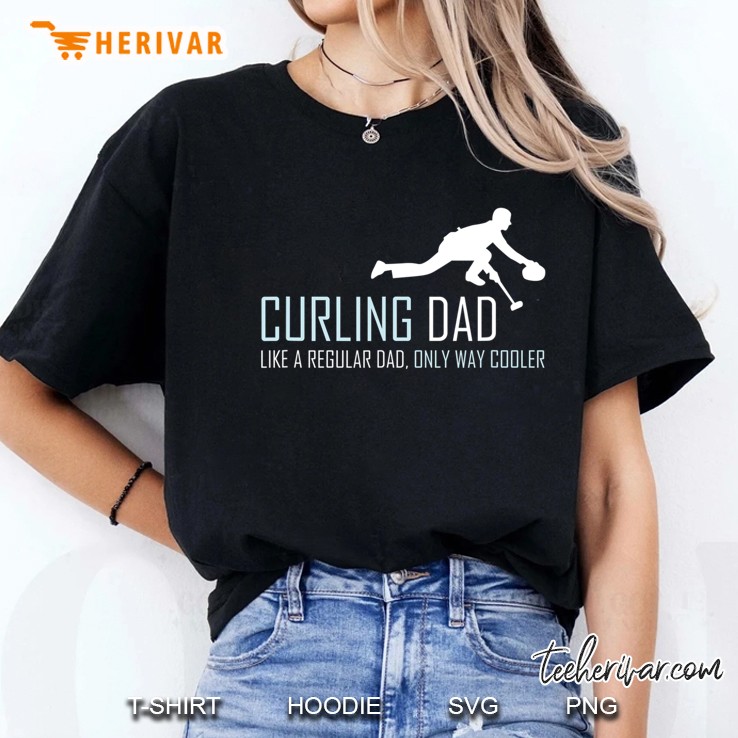 Curling Dad Shirt, Funny Curler Sled Gift Hoodie