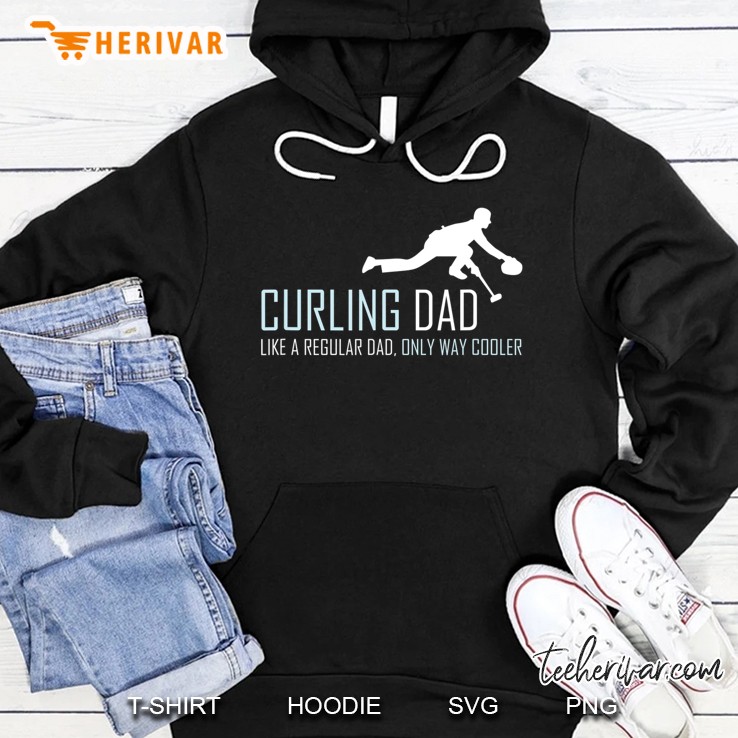 Curling Dad Shirt, Funny Curler Sled Gift Mugs