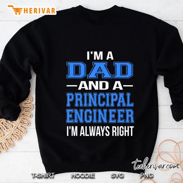 Dad Principal Engineer Shirt Funny Engineering Gift Tshirt Mugs