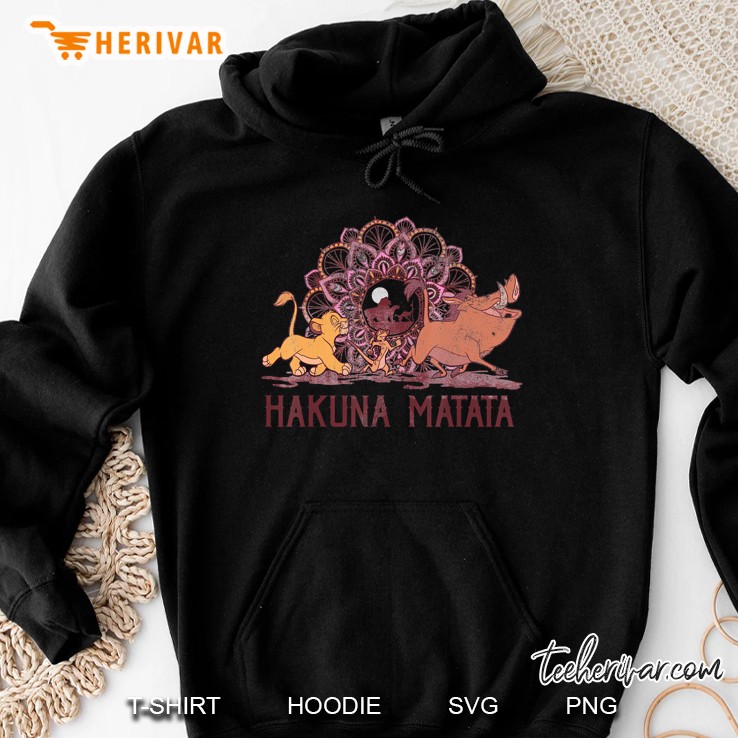 Disney Lion King Hakuna Matata Henna Group Shot Portrait Hoodie