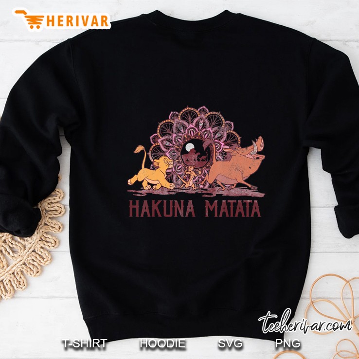 Disney Lion King Hakuna Matata Henna Group Shot Portrait Sweatshirt