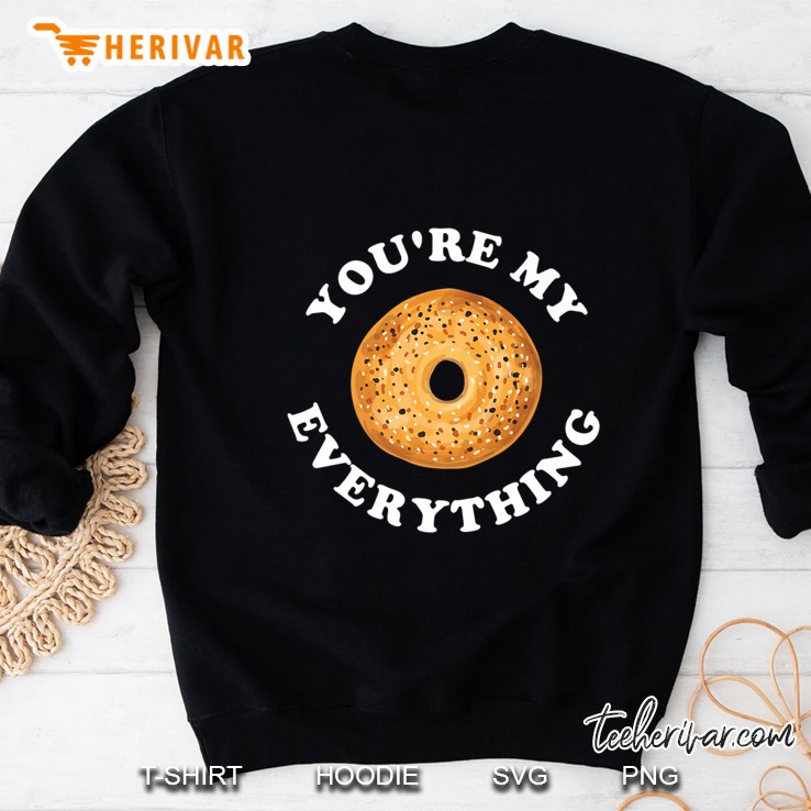 Funny You're My Everything Bagel For Couples Baking Mugs