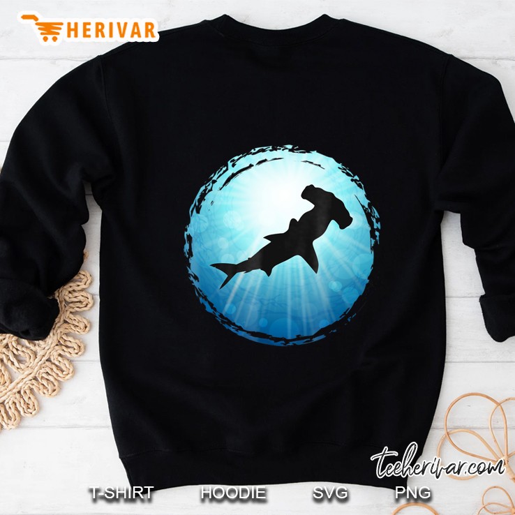 Hammerhead Shark Blue Ocean Scuba Diving Freediving Shirt Mugs